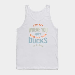 Funny Cricket Pun for Cricket Player Tank Top